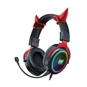 هدست باسیم اونیکوما HEADSET ONIKUMA X10 BLACK/RED-RGB WRD