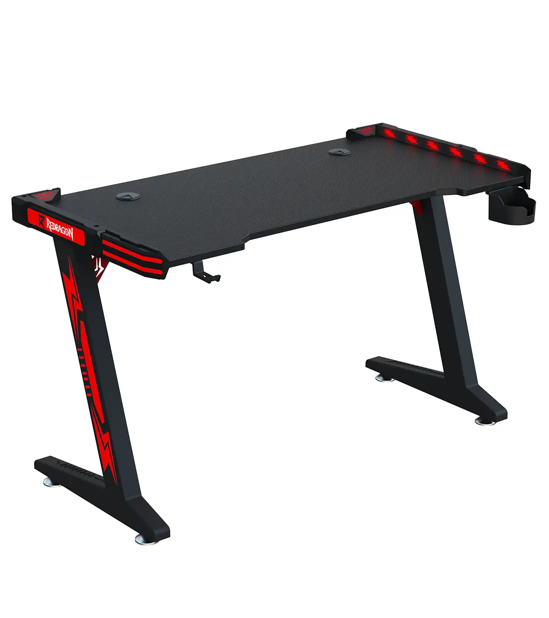 میز گیمینگ ردراگون GD-3112R 140cm LED میز گیمینگ ردراگون GD-3112R 140cm LED