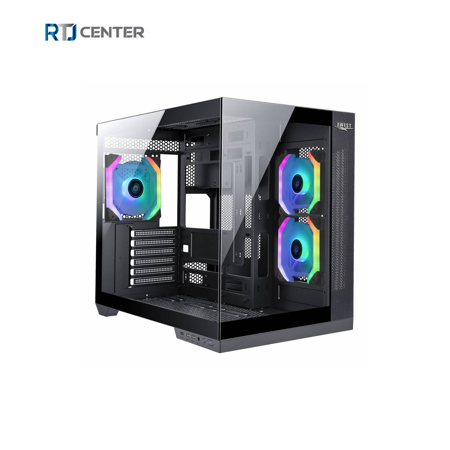 کیس کامپیوتر گیمینگ اوست مدل GT-AQ12-MB کیس کامپیوتر گیمینگ اوست مدل GT-AQ12-MB