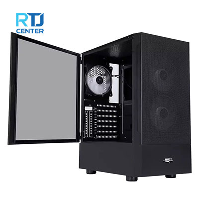 کیس کامپیوتر اوست GT AV201 MB Mid Tower مشکی