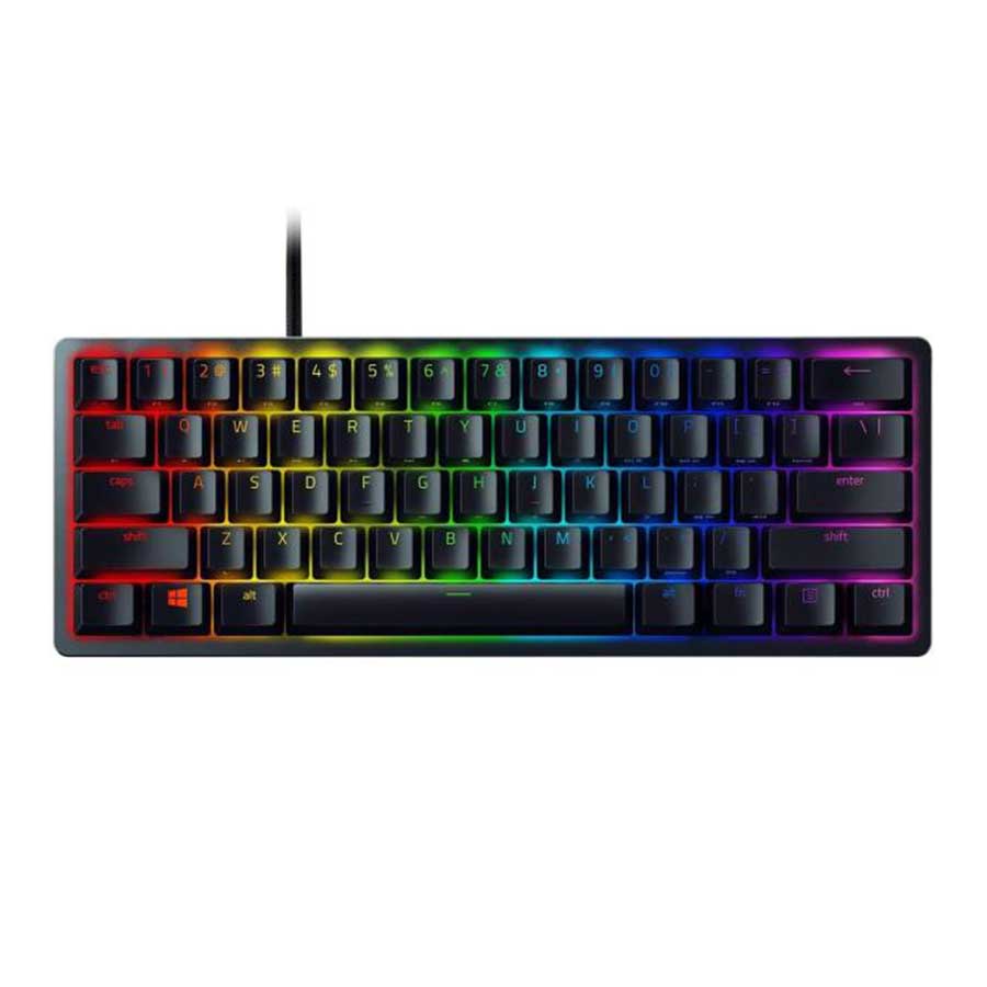 قیمت و خرید کیبورد گیمینگ باسیم ریزر مدل Huntsman Mini Clicky Purple Switch | یاس ارتباط