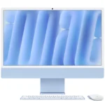 کامپیوتر All in One اپل 24 اینچی مدل iMac MWUF3 2024 M4 16GB 256GB آبی
