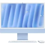کامپیوتر All in One اپل 24 اینچی مدل iMac MWV33 2024 M4 16GB 512GB آبی
